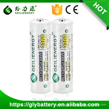 Geilienergy 2300mAh 1.2V recargable NI-MH AA batería para juguetes eléctricos